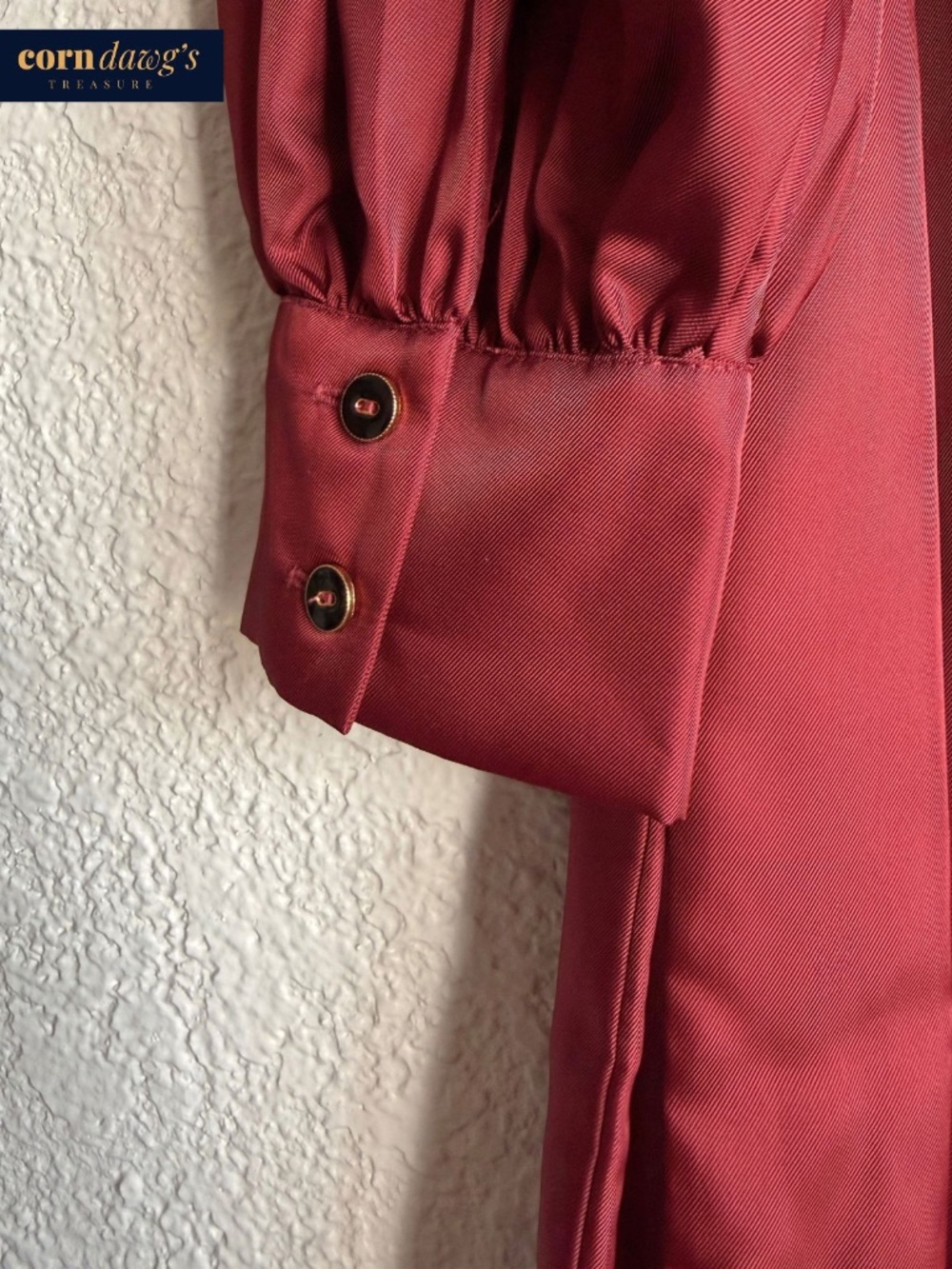 Scotch & Soda Burgundy Satin Midi Dress - Size M - Picture 5 of 10